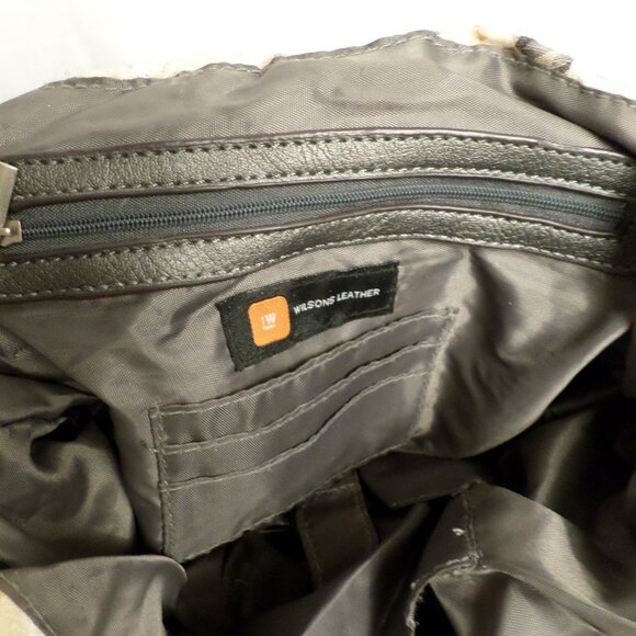 Wilsons Leather Floral Fabric Medium Sz Shoulder Bag - Picture 7 of 12